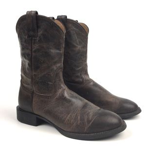 Ariat ats heritage roper boot western leather